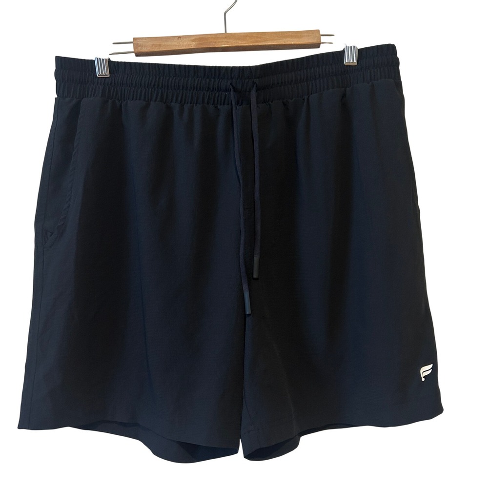 Fabletics Cabana Short XL Black Drawstring Elastic Waist 7" Inseam Activewear